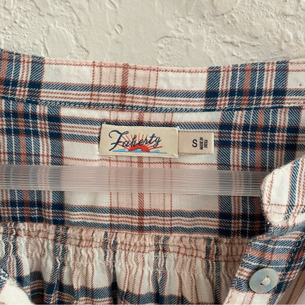 Faherty Everleigh Plaid Button Down In Cream Elli… - image 8